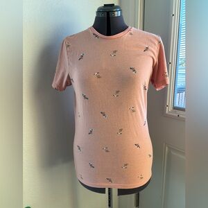 Old Navy Pink Graphic Short Sleeve Tee